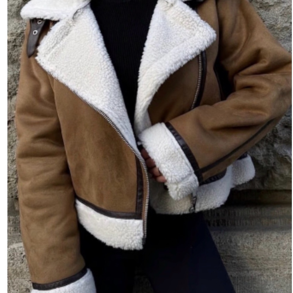 Zara Double-Sided Cropped Jacket - image 4